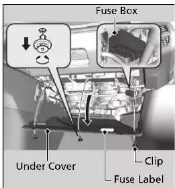 Acura NSX (2020) - Passenger's Side Interior Fuse Box - 1