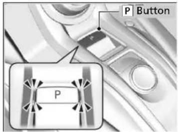 Acura NSX (2020) - ■ P (park) button - 1