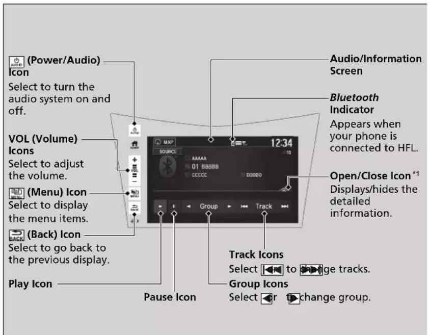 Acura NSX (2020) - Playing Bluetooth® Audio - 1