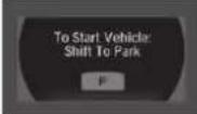 Acura NSX (2020) - Driver Information Interface Warning and Information Messages - 14