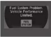 Acura NSX (2020) - Driver Information Interface Warning and Information Messages - 43