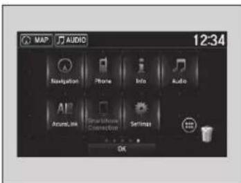 Acura NSX (2020) - Changing the Home Screen Icon Layout - 1