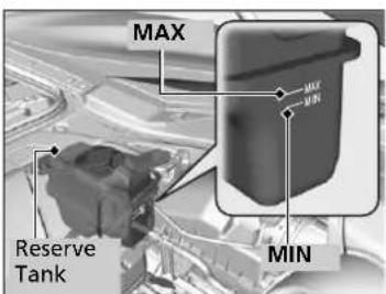 Acura NSX (2020) - Checking the Coolant - 1