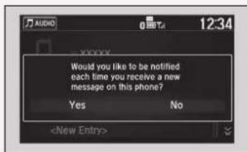 Acura NSX (2020) - >>Receiving a Text/E-mail Message - 1