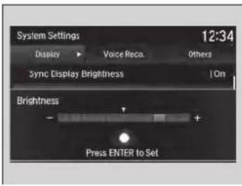 Acura MDX Sport Hybrid (2020) - ■ Changing the Screen Brightness - 1