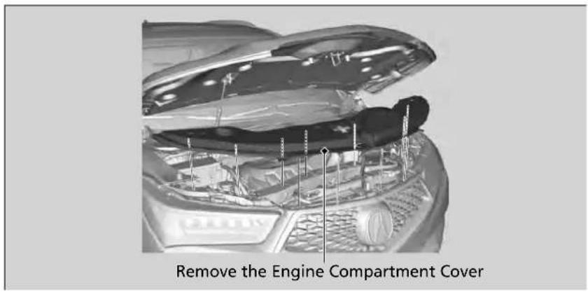 Acura MDX Sport Hybrid (2020) - Engine Compartment Cover - 1
