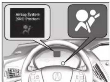 Acura MDX Sport Hybrid (2020) - ■ Supplemental Restraint System (SRS) Indicator - 1