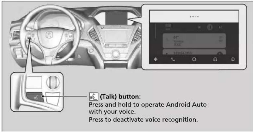 Acura MDX Sport Hybrid (2020) - Operating Android Auto with Voice Recognition - 1