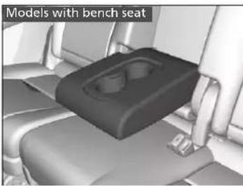 Acura MDX Sport Hybrid (2020) - Using the Rear Seat Armrest - 1