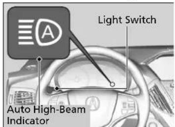 Acura MDX Sport Hybrid (2020) - How to Use the Auto High-Beam - 1