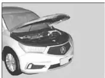 Acura MDX Sport Hybrid (2020) - Opening the Hood - 3