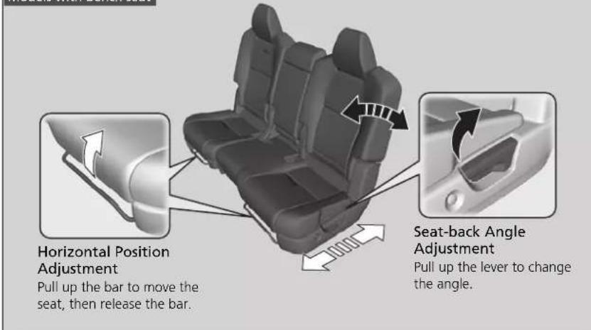 Acura MDX Sport Hybrid (2020) - ■ Adjusting the Seat Positions - 1