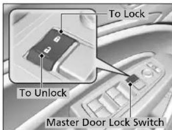 Acura MDX Sport Hybrid (2020) - Using the Master Door Lock Switch - 1
