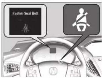 Acura MDX Sport Hybrid (2020) - Seat Belt Reminder - 1