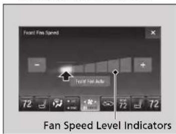 Acura MDX Sport Hybrid (2020) - ■ Changing the fan speed - 1