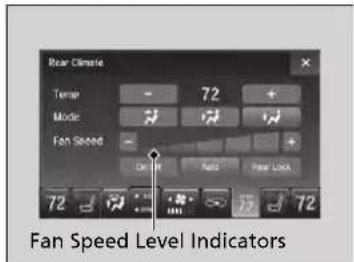 Acura MDX Sport Hybrid (2020) - ■ Changing the fan speed - 1