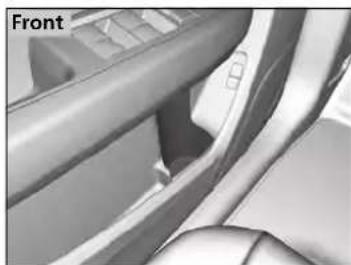 Acura MDX Sport Hybrid (2020) - ■ Front seat beverage holders - 1