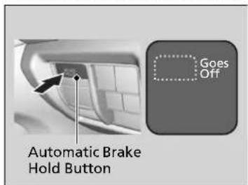 Acura MDX Sport Hybrid (2020) - ■ Turning off the automatic brake hold system - 1