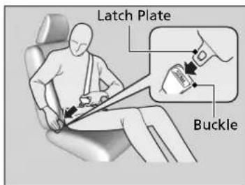 Acura MDX Sport Hybrid (2020) - Fastening a Seat Belt - 2