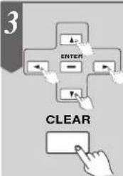 3 ENTER CLEAR