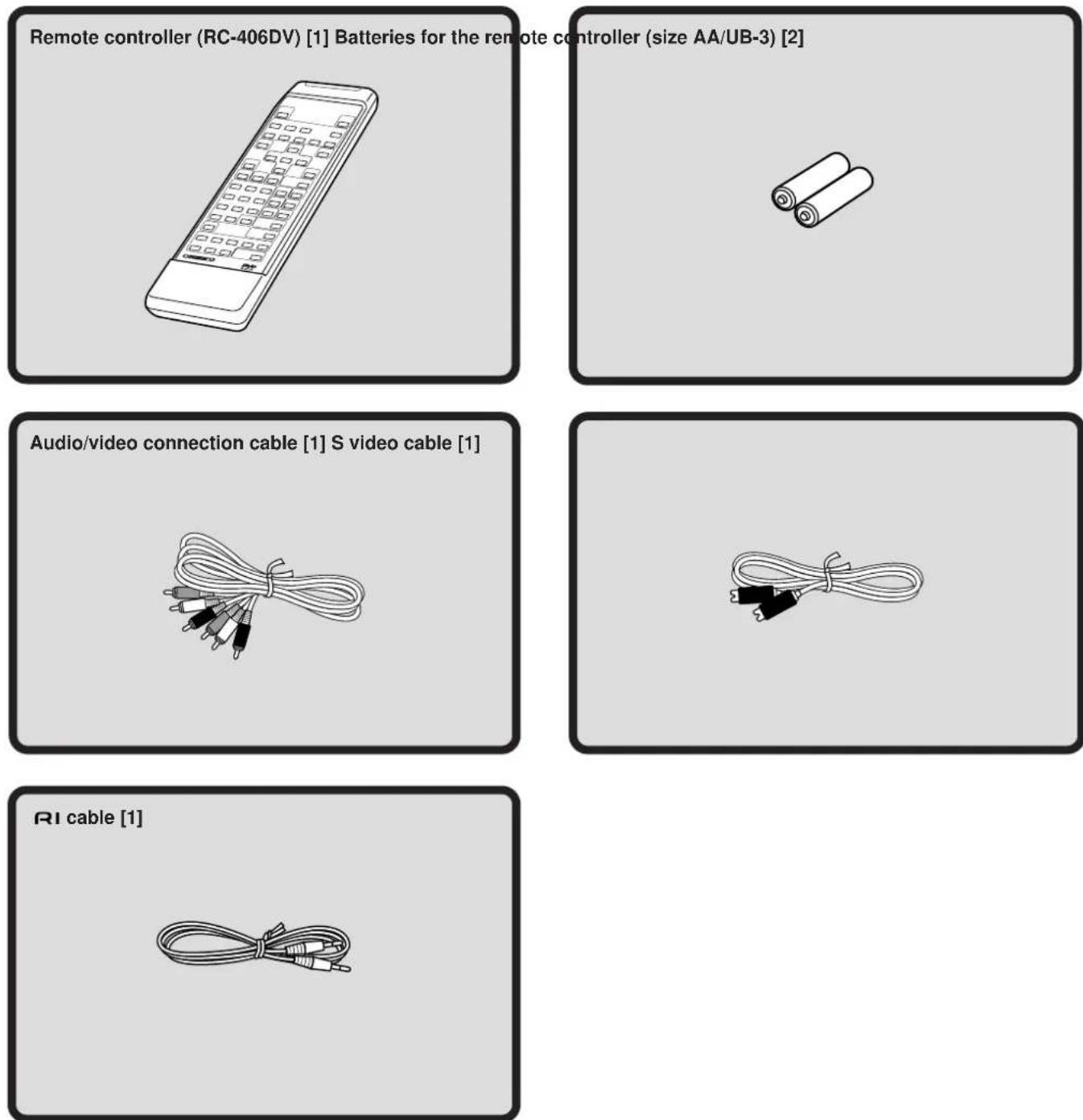 ONKYO DV-C600 - Supplied Accessories - 2