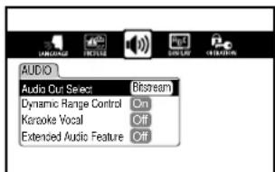 AUDIO Audio Our Select Bissream Dynamic Range Control On Kanoke Vocal Off Extended Audio Feature Off