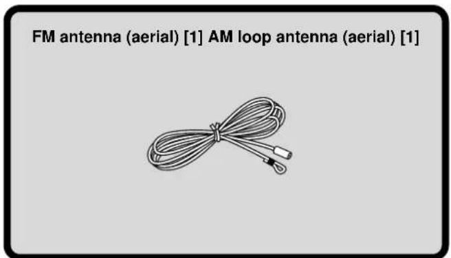 FM antenna (aerial) [1] AM loop antenna (aerial) [1]