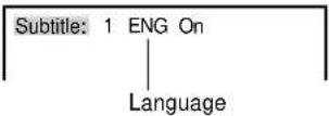 ONKYO DR-2000 - Press SUBTITLE during playback. - 1