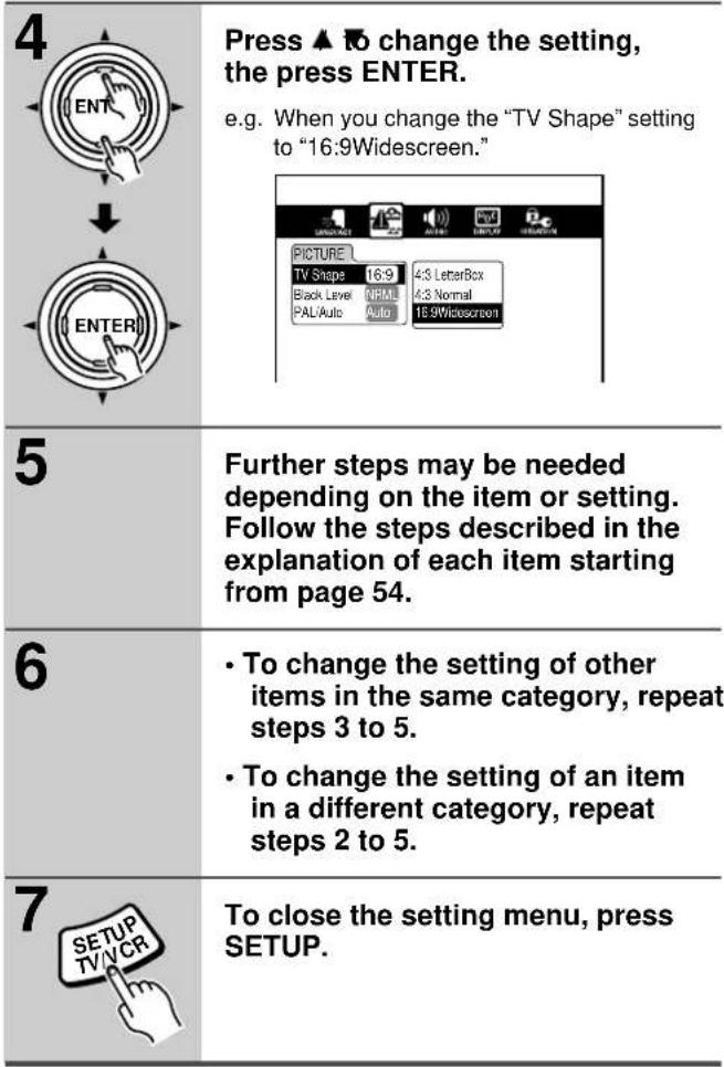 ONKYO DR-2000 - Setting Steps - 1