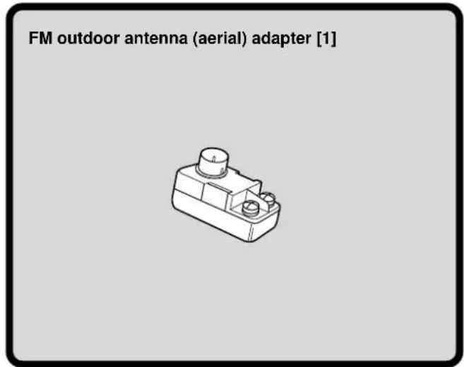 FM outdoor antenna (aerial) adapter [1]