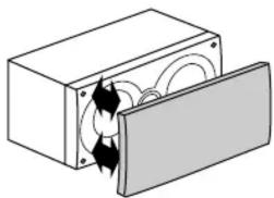 ONKYO SKS-4700 - 扬声器前格板的安装和拆除(仅适用于 SKC-4700) - 1