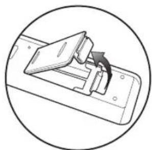 ONKYO BD-SP808 - Installing the Batteries in the Remote Control - 1