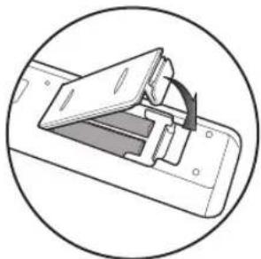 ONKYO BD-SP808 - Installing the Batteries in the Remote Control - 3