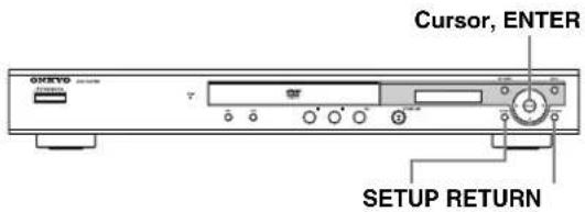 OKETO Cursor, ENTER SETUP RETURN