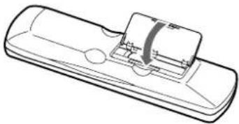 ONKYO DV-SP404 - Close the battery compartment. - 1