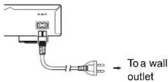To a wall outlet