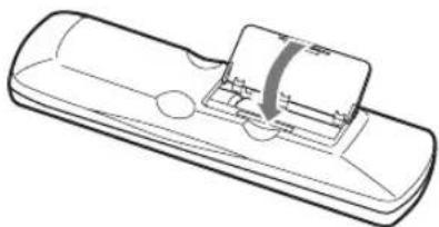 ONKYO DV-SP405 - Close the battery compartment. - 1
