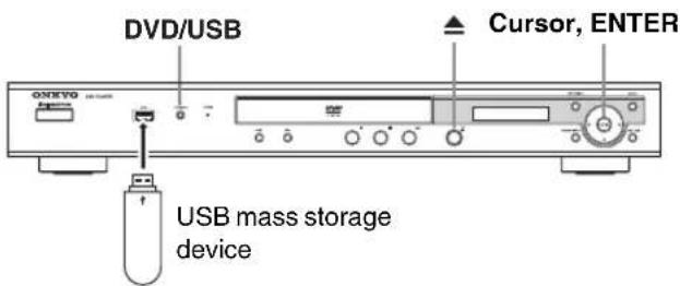 DVD/USB Censor, ENTER USB mass storage device