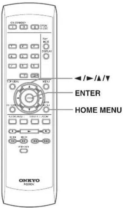 ON STANLEY OPEN CLOSE PLAY MODE DISPLAY 7 10 15 C TOP MENU MENU ENTER HOME MENU ONKYO RADIOV