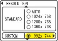 HITACHI CP-X5 - INPUT Menu (continued) - 5