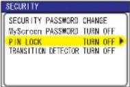 HITACHI CP-X5 - OPTION Menu (continued) - 5