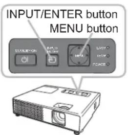 INPUT/ENTER button MENU button