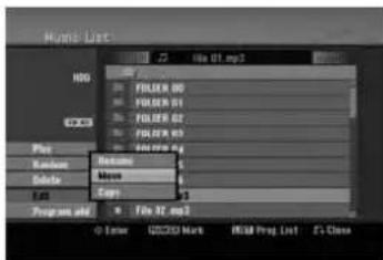 Music List File 01.mp3 HOG FOLDER 00 FOLDER 01 FOLDER 02 FOLDER 03 FOLDER 04 Medium Mega Copy P3 Program and File 02.mp3 © Error: CD320 Mark: RMB Prog. List: F2 Class
