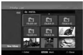 Photo List File PROTON FOLDER 00 FLOWER 01 FLOWER 02 FLOWER 03 FLOWER 04 New Image Enter Maps F Close