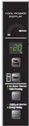 COOL POWER DISPLAY Top Power -20 °C Light Battery Light Water Filter Data Reading Chill Lift Filter Energy Binding