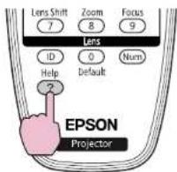 Lens Shift 7 Zoom 8 Focus 9 Lens ID 0 Num Help Default 2 EPSON Projector