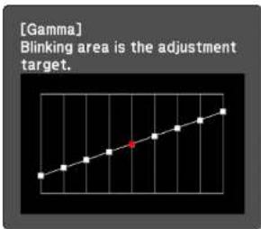 [Gamma] Blinking area is the adjustment target.
