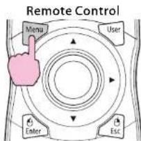 Remote Control Menu User Enter Esc
