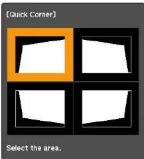 [Quick Corner] Select the area.