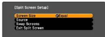 [Split Screen Setup] Screen Size Equal Source Swap Screens Exit Split Screen